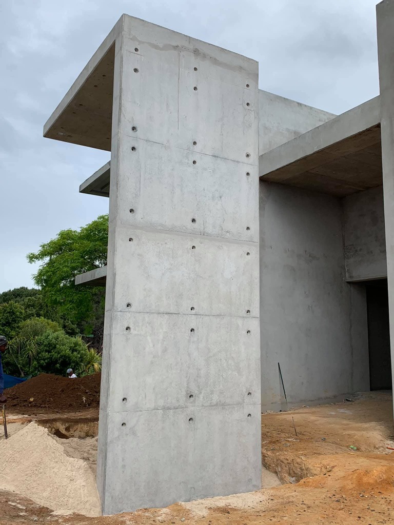 Detail of off-form concrete finish